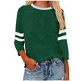 thumbnail image 1 of Timegard Hauts pour Femmes Grande Taille Col Rond Manches 3/4 T-Shirts Confortables Tunique Décontractée pour Porter avec des Leggings, 1 of 6