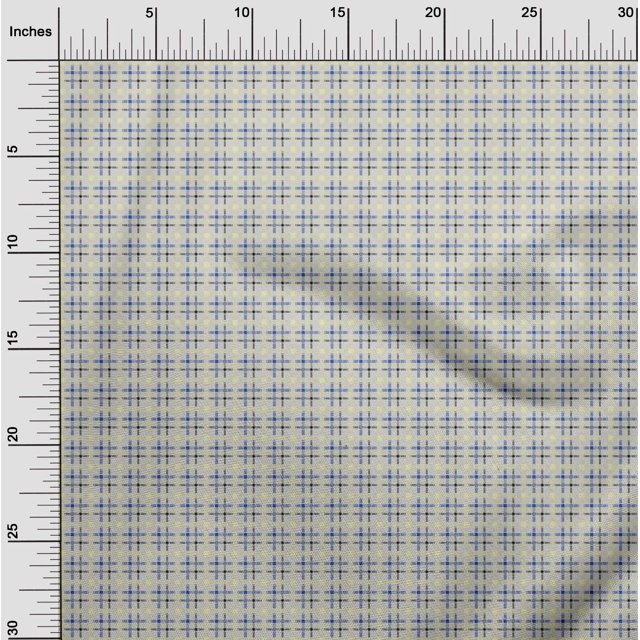 oneOone Viscose Chiffon Fabric Tartan Check Printed Craft Fabric BTY 42 Inch Wide