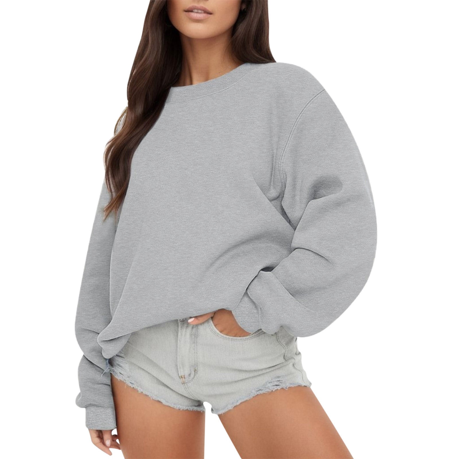 2025 Chandail à Manches Longues pour Femmes Décontracté à Manches Courtes Col Rond Décontracté Coupe Ample Chandail à Capuchon de Noël pour Femmes Chandail à Capuchon Pollover Molleton Automne Veste Active pour Femmes