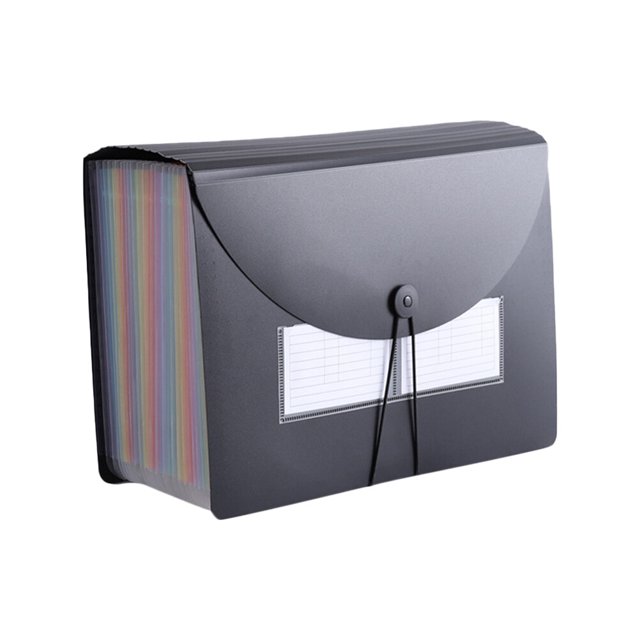 Miangastore Storage Holder Document Organizer Black Plastic 1Set 13X9In
