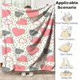 thumbnail image 3 of RKSTN flan nel blanket Day Flannel Blanket Double-sided Fleece Nap Blanket Gift Cover Blanket, 3 of 5