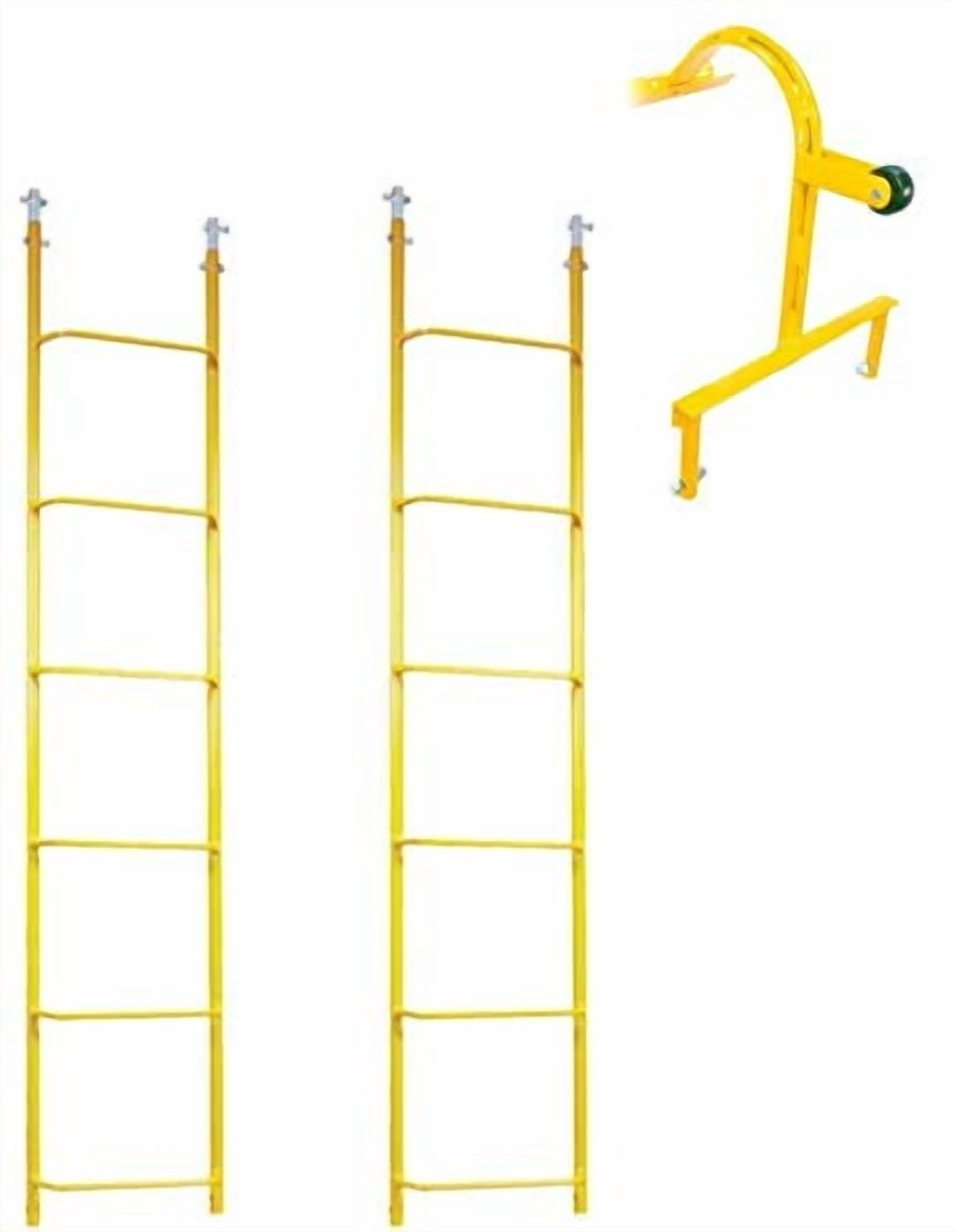 ACRO 11610 / 11601 - Roof Ladder Combo Set Contains (2) 6' Ladder Sections & (1) Hook