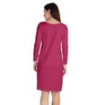 thumbnail image 3 of Inkmeso Educated Motivated Vaccinated T-Shirt Funny Pro Vaccine Boat Neck Dress, 3 of 8