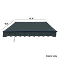 thumbnail image 2 of ALEKO Toile de Remplacement pour Auvent de Patio Rétractable 20 x 10 Pieds Vert, 2 of 6