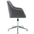 thumbnail image 3 of vidaXL Swivel Dining Chairs 2 pcs Light Grey Fabric, 3 of 5