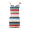 thumbnail image 5 of SMihono Robe Bohème d'Été pour Femmes Grande Taille Mode pour Femmes Col en V Imprimée Sans Manches Bretelles Paquets Robe Chandail, 5 of 5