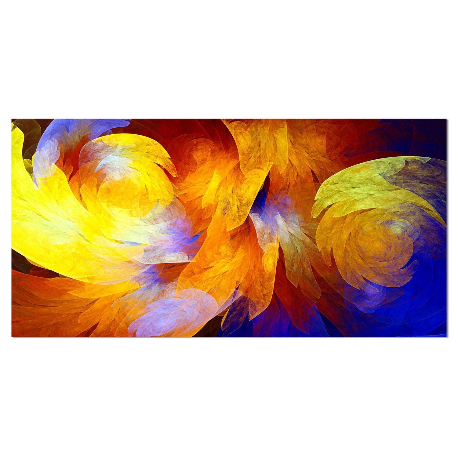 Wraped Pattern Solidworks Designart Yellow Fractal Abstract Pattern Canvas Wall Art - Walmart.ca