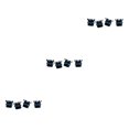 thumbnail image 1 of Wweixi 4pcs ABS Easy Installation Crowns Valve Caps Delicate And Fashionable Appearance Swing Thread black blue 3Set, 1 of 6