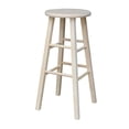 thumbnail image 1 of International Concepts Tabouret de Bar en Bois à Dessus Rond de 30 Pouces Non Fini, 1 of 6