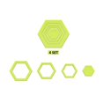 thumbnail image 2 of LOVEVER 4 Pcs Outils de Couture Hexagonaux en Acrylique, 2 of 5