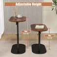 thumbnail image 3 of SUSUZI Height Adjustable C-Shaped End Table – Portable 16"x12" Sofa Side Table with Lower Storage Shelf, Metal Frame MDF Top, 3 of 7