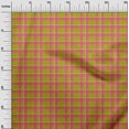 thumbnail image 2 of oneOone Viscose Chiffon Lime Green Fabric Madras Check Fabric For Sewing Printed Craft Fabric By The Yard 42 Inch Wide, 2 of 4