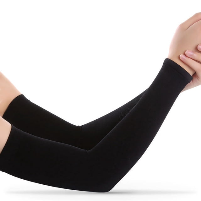 Yeacher Manchons de Bras Rafraîchissants Hommes Femmes Protection Solaire Manchons de Bras Longs Couvre-Bras pour Cyclisme Conduite Course Golf Football Basketball