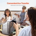 thumbnail image 2 of KFFKFF Countertop Ice Maker, 32 Cubes Ready in 15 Mins, 46lbs in 24Hrs, Self-Cleaning Portable Ice Maker with Convenient Ice Transfer, Ice Machine with 2 Sizes Ice Cube, 2 of 9