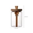 thumbnail image 4 of Sentmoon Glass Jars Glass Sealed Jar Storage Jar Glass Bottle Coffee Jar Tea Kitchen Miscellaneous Grain Storage Snack Storage Jar Milk Powder Jar for Home and Gift Use, 4 of 7