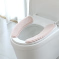 thumbnail image 1 of Liquidation des Offres du Jour! Coussin de Siège de Toilette Épaissi Deux Pièces Adhésif Imperméable Housse de Siège de Toilette Lavable Coussin de Siège de Toilette Réutilisable, 1 of 6