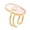 C, variant on Finger Ring Oval Design Adjustable Opening Enamel Process Women Ring Multi-Symbol Design Hearts Stars Moons Pattern Finger Band