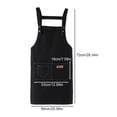 thumbnail image 3 of Ynlkorvg Apron Sleeve All Pure Polyester Cotton Canvas Apron Advertising LOGO Printing Manicure Waist Home Kitchen Restaurant Work Clothes, 3 of 4