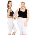 thumbnail image 2 of Stretch Is Comfort Women's Plus Size Knee Length Leggings| Adult X-Large - 7x, 2 of 5