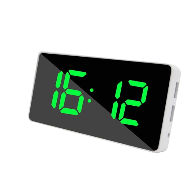 Kcavykas Home, Kitchen, Refrigerator Storage,USB Output Mobile Phone Charging Snooze Mirror Clock Creative Multifunctional LED Alarm Clock