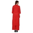 thumbnail image 4 of Bimba Robe Traditionnelle Indienne Unie pour Femmes Ensemble Kurta et Pantalon Ethnique Indien Palazzo, 4 of 7