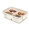 thumbnail image 1 of fastboy 4 Compartment Snack Box For On Go Snacking Divided Serving Tray With Lid, 1 of 6