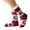 Purple, variant on Jsaierl Gripper Slipper Socks for Women Winter Non Slip Thick Socks Fuzzy Warm Cozy Sock Christmas Gift Party Socks
