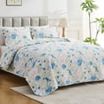 thumbnail image 2 of Hitime Luxury Printed Quilt Set Twin Size, Lightweight Comforter Set, Oversized Bedspread Coverlet Quilted Bedding Set, with 2 Matching Pillowcases, for All Season, 2 of 8
