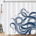 thumbnail image 2 of Guardoinrt Polyester Premium For Luxurious Feel Decor Shower Curtain For Bathroom Easy To Install HD Printing YL490-2, 2 of 6