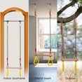 thumbnail image 3 of Wooden Trapeze Swing Bar With Adjustable Rope, Playset For Kids And Adults, Indoor And Outdoor Use, Easy Installation, 3 of 7