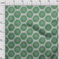 thumbnail image 3 of oneOone Velvet Green Fabric Asian Block Fabric For Sewing Printed Craft Fabric By The Yard 58 Inch Wide, 3 of 4