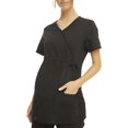 thumbnail image 4 of Scrubstar Women's Maternity Stretch Mock Wrap Scrub Top, 4 of 6