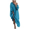thumbnail image 2 of LSLJS Women Plus Size Daily Casual Open Shoulder Vintage Loose Boho Maxi Dress, 2 of 9