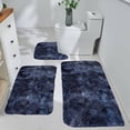 thumbnail image 1 of Czzoypi 3 Piece Bathroom Rug Setu-Shaped Contour Rug, Mat and Toilet Lid Cover,Water Absorbent Soft Microfiber Shaggy Bathroom Mat,For Tub, Shower, Bath Room,Machine Washable, 1 of 7