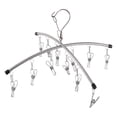 thumbnail image 1 of TIELUTT Functional Windproof Sock Clip Clothesline with 10 Clips Portable Folding Sock Rack Underwear Saw Horses Folding an Fitting Vise Utility Clips for Keys Clamp Lights for Workshop Workmate 425, 1 of 7