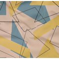 thumbnail image 4 of oneOone Coton Bio Tissu Sergé en Popeline Rectangle & Triangle Imprimé Géométrique par la Cour 42 Pouces de Large, 4 of 4