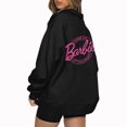 thumbnail image 2 of Mode Décontractée à Manches Longues Imprimé Floral Fermeture Éclair Épaule Extérieure Surdimensionnée Sweat-Shirts Noir S, 2 of 6