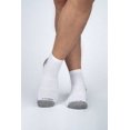 thumbnail image 2 of OTECKA Unisex Performance Quarter Socks with Moisture-Wicking - Cushion Comfort Quarter Socks, White - 3 Packs, Small-Medium, 2 of 5