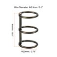 thumbnail image 2 of Unique Bargains Metal Binder Rings, Detachable, Dark Grey, 6 Pack, 2 of 6
