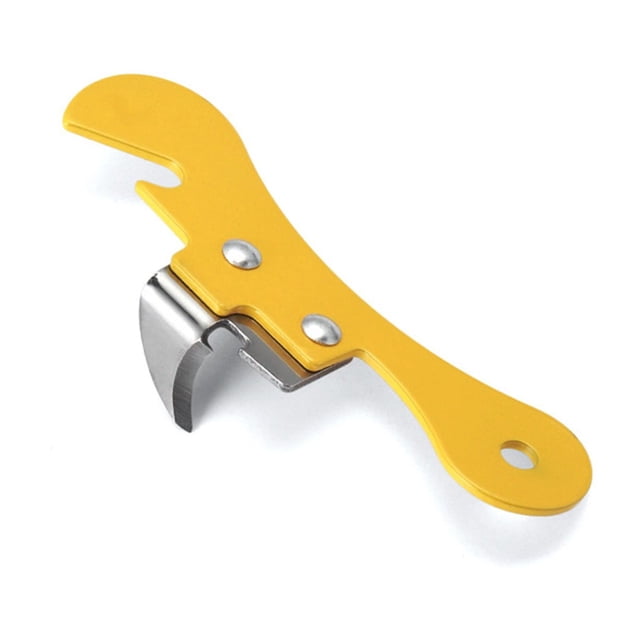 Stainless Steel Bottle Opener, Can Opener Tool, Easy Open Cans and Bottles, Durable Kitchen Gadget, Effortless Manual Operation, Rust-Resistant