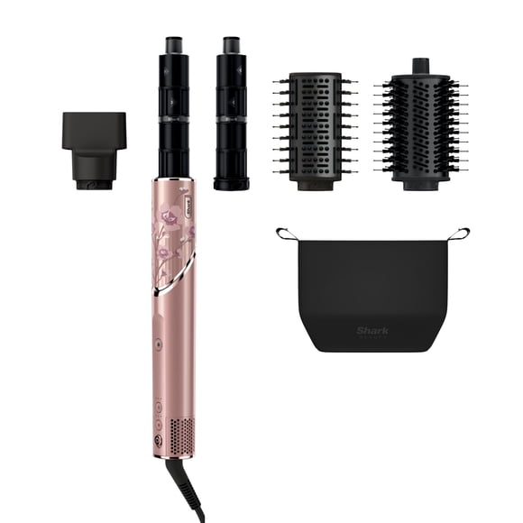 Shark Flexstyle Air Styling & Drying System Powerful Hair Dryer Brush & Multi-Styler With Auto-Wrap Curlers Concentrator Attachment And Storage Bag Blossom Bliss Hd432Rs