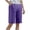 Purple, variant on Summer Clearance 2025! Womens Plus Size Pants,Women'S Solid Color Short Yoga Wear Fitness Sports Tennis High-Waisted Shorts