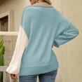 thumbnail image 4 of EGNMCR Chandails pour Femmes Grande Taille Col Rond Décontracté Manches Longues Imprimé, Cadeaux pour Femmes, 4 of 7