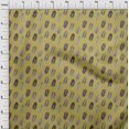 thumbnail image 4 of oneOone Rayon Yellow Fabric Leaves Sewing Craft Projects Fabric Prints By Yard 56 Inch Wide-aA, 4 of 5