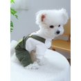thumbnail image 4 of 1pc Pet Clothes For Small And Medium Dogs And Cats, Corduroy Comfortable And Cute Four-Legged Overalls, 4 of 4