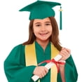 thumbnail image 2 of Teen Graduation Robe Preschool Cap and Gown Set with Tassel Graduation Photography Outfit Size 10-12T Kids Clothes, 2 of 7