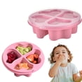 thumbnail image 2 of Boîtes à Bento en Forme de Cœur Boîte à Collations Bonbons, Boîte à lunch en Paille, Boîte à Thé à Quatre Compartiments, Couvercle transparent Boîte à Collations Transfrontalière, 2 of 6