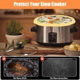 thumbnail image 3 of Generic 6-8 Quart Reusable Leakproof Silicone Slow Cooker Divider Liner, 3 of 8