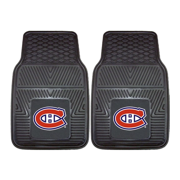 Tapis d'auto en vinyle Canadiens de Montréal de la LNH par FanMats – Ens. de 2