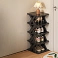 thumbnail image 5 of Dvruxg Plastic Folding Shoe Rack, Space-Saving Stackable Shoe Organizer for Closet, Entryway, Dorm, Apartment, No Assembly Required, Lightweight & Durable, 5 of 5